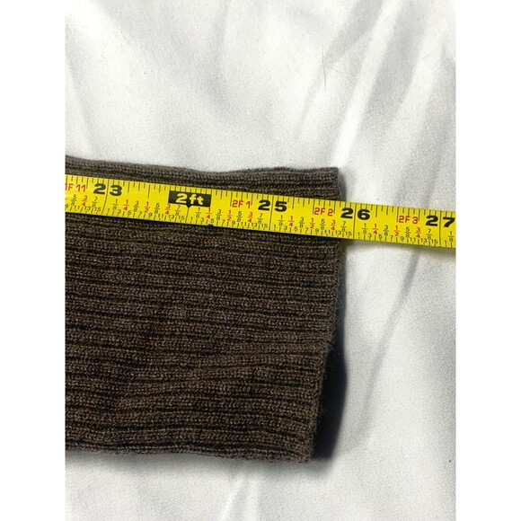 J. Crew Argyle Cardigan Sweater Womens Size L Brown Red 100% Cashmere Y2K - Picture 6 of 7